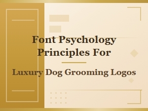 Elegant Typography for Luxury Pet Care Logos