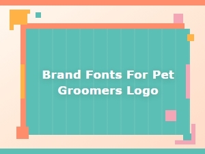 Clever Font Choices for Pet Groomer Logos