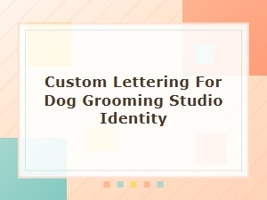 Paw Print Fonts for Dog Grooming Studios